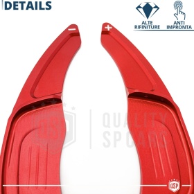 2 Levas de Volante para VOLKSWAGEN Golf 7 GTI, GTD, R | Levas de Cambio en Aluminio Rojo