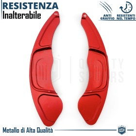 2 Levas de Volante para VOLKSWAGEN Golf 7 GTI, GTD, R | Levas de Cambio en Aluminio Rojo