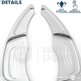 2 Steering Wheel Paddle Shift for VOLKSWAGEN T-Roc 17-22 | Silver Aluminum Paddle Shifters