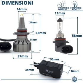 Bombillas LED HB3 CANbus para Lenticulares Profesionales | Luz Blanca Potente 19.000LM