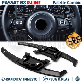 2 Levas de Volante para VW Passat B8 R-Line | Reemplazo Levas de Cambio en Aluminio Negro