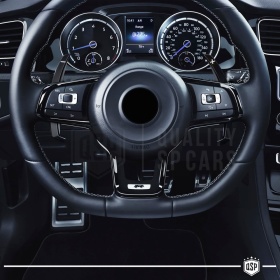 2 Levas de Volante para VW T-Roc 17-22 | Reemplazo Levas de Cambio en Aluminio Negro