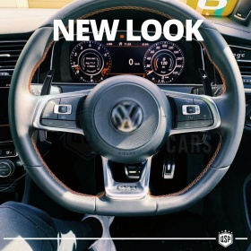 2 Levas de Volante para VW Polo 6 GTI, R-Line 17-21 | Reemplazo Levas de Cambio en Aluminio Negro