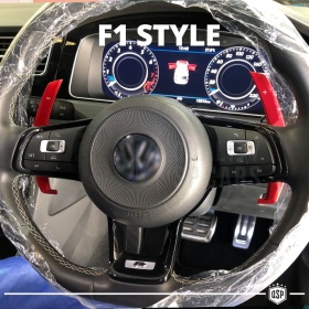 2 Levas de Volante para VW Passat B8 R-Line | Reemplazo Levas de Cambio en Aluminio Rojo
