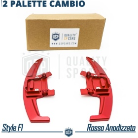 2 Levas de Volante para VW Passat B8 R-Line | Reemplazo Levas de Cambio en Aluminio Rojo