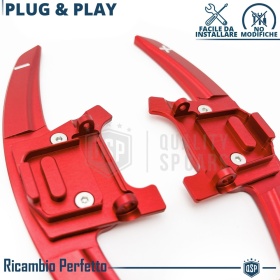 2 Levas de Volante para VW Passat B8 R-Line | Reemplazo Levas de Cambio en Aluminio Rojo
