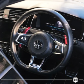2 Levas de Volante para VW Tiguan 2 R-Line 16-22 | Reemplazo Levas de Cambio en Aluminio Rojo