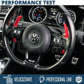 2 Levas de Volante para VW Touran 2 R-Line | Reemplazo Levas de Cambio en Aluminio Rojo