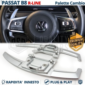 2 Levas de Volante para VW Passat B8 R-Line | Reemplazo Levas de Cambio en Aluminio Silver