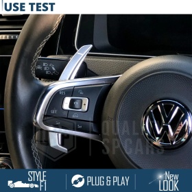 2 Levas de Volante para VW Passat B8 R-Line | Reemplazo Levas de Cambio en Aluminio Silver