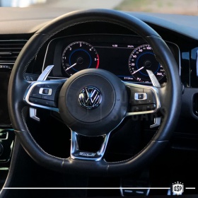 2 Levas de Volante para VW Tiguan 2 R-Line 16-22 | Reemplazo Levas de Cambio en Aluminio Silver