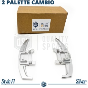 2 Levas de Volante para VW Tiguan 2 R-Line 16-22 | Reemplazo Levas de Cambio en Aluminio Silver
