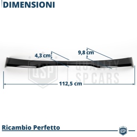 ALERÓN Trasero para VW POLO 6 AW1, Spoiler Maletero Aerodinámico NEGRO Brillante Tuning Estilo GTI