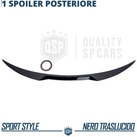 ALERÓN Trasero para Alfa GIULIA, Spoiler Maletero Aerodinámico NEGRO Brillante Tuning