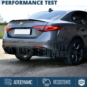 ALERÓN Trasero para Alfa GIULIA, Spoiler Maletero Aerodinámico NEGRO Brillante Tuning