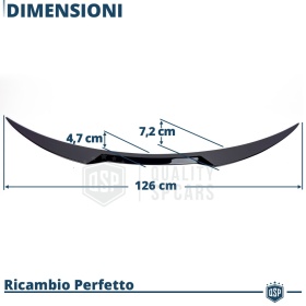ALERÓN Trasero para Alfa GIULIA, Spoiler Maletero Aerodinámico NEGRO Brillante Tuning