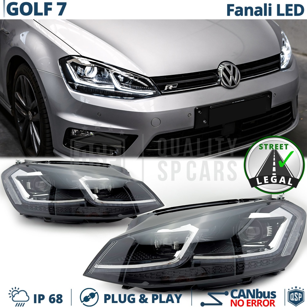 FAROS LED para Golf 7 TRANSFORMACIÓN en Golf 7.5 Facelift | Plug & Play Reemplazo PERFECTO