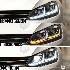 FAROS LED para Golf 7 TRANSFORMACIÓN en Golf 7.5 Facelift | Plug & Play Reemplazo PERFECTO