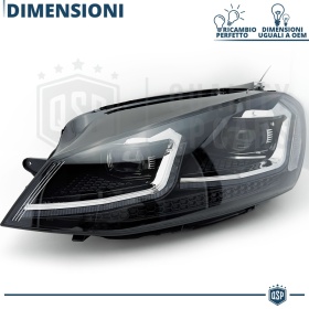 FAROS LED para Golf 7 TRANSFORMACIÓN en Golf 7.5 Facelift | Plug & Play Reemplazo PERFECTO