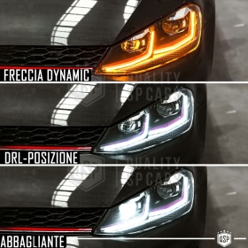 PHARES LED Pour Golf 7 TRANSFORMATION en Golf 7.5 GTI | Plug & Play Remplacement PARFAIT