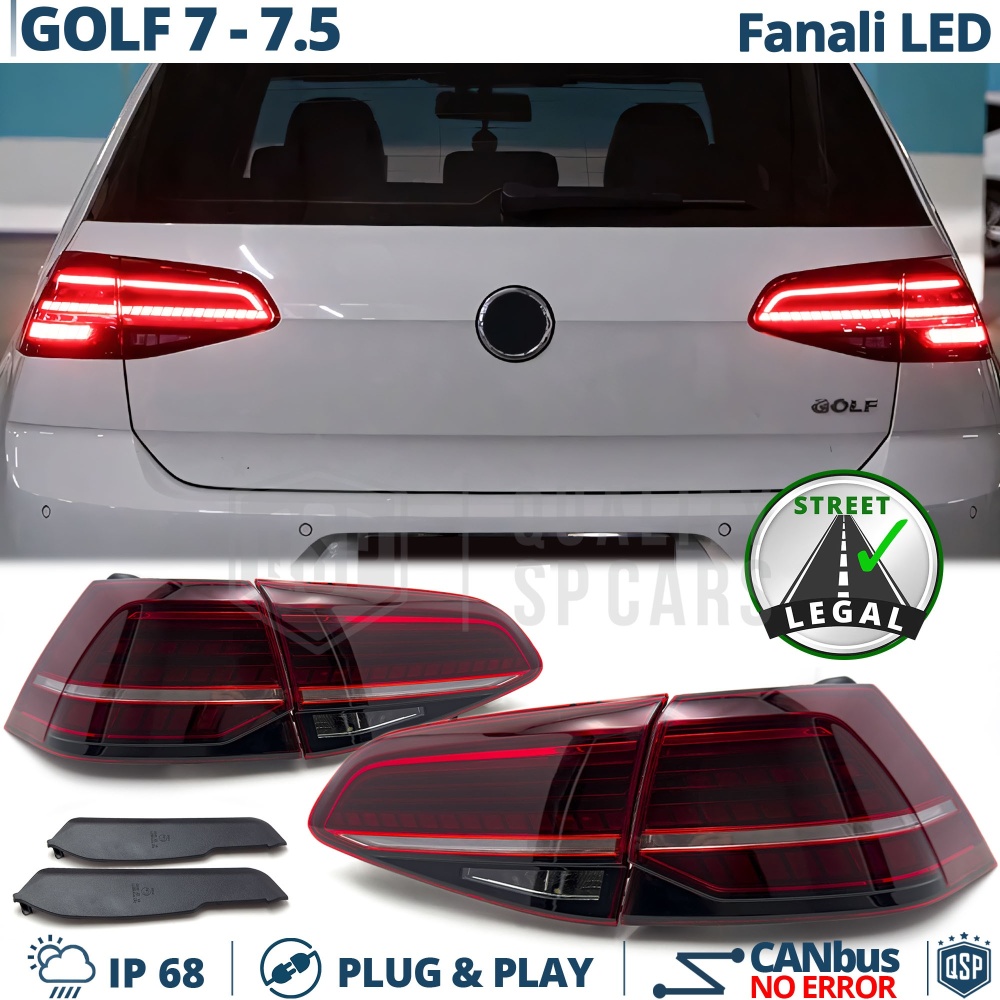 FAROS LED Traseros Para Golf 7, 7.5 HOMOLOGADOS Intermitentes Secuenciales | Reemplazo en R Line GTI