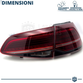 FAROS LED Traseros Para Golf 7, 7.5 HOMOLOGADOS Intermitentes Secuenciales | Reemplazo en R Line GTI