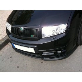 Spoiler Alerón Adhesivo Compatible con SKODA Labio parachoques LIP o Faldones Laterales Negro Flexible