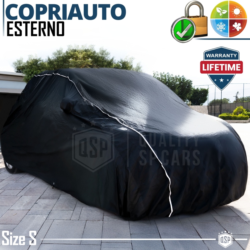 Funda de Coche para Exterior para Citycar Talla S de PVC con ANTIRROBO | GARANTÍA DE POR VIDA
