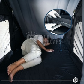 Tienda de Campaña de Techo para Coche Rígida Profesional Aerodinámica | Camping 3 Plazas ALTURA EXTRA