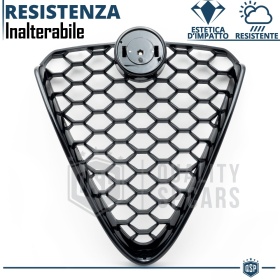 REJILLA Delantera para Alfa Romeo Giulia Parrilla Tuning NEGRO BRILLANTE Nido de Abeja