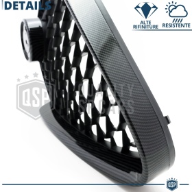 REJILLA Delantera para Alfa Romeo Giulia Parrilla Tuning CARBÓN NEGRO Nido de Abeja