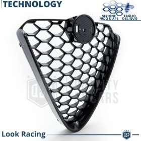 REJILLA Delantera para Alfa Romeo Giulia Parrilla Tuning CARBÓN NEGRO Nido de Abeja
