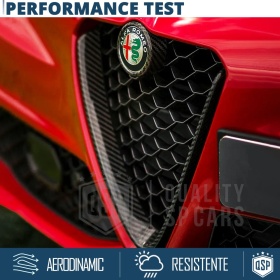 REJILLA Delantera para Alfa Romeo Giulia Parrilla Tuning CARBÓN NEGRO Nido de Abeja