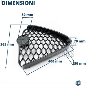 REJILLA Delantera para Alfa Romeo Giulia Parrilla Tuning CARBÓN NEGRO Nido de Abeja
