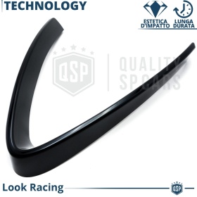 Borde de Rejilla para Alfa Romeo Stelvio, Forma de V Negro Brillante | Borde Decorativo Tuning