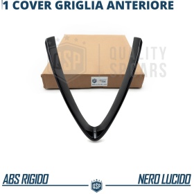 Borde de Rejilla para Alfa Romeo Stelvio, Forma de V Negro Brillante | Borde Decorativo Tuning