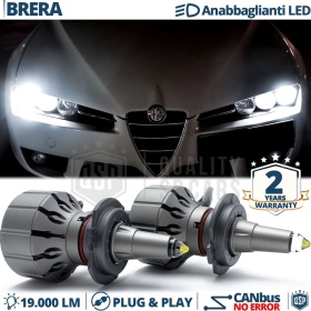 Kit Full LED H7 Per Alfa Brera Luci Anabbaglianti LED Bianco Potente CANbus | 6000K 19000LM