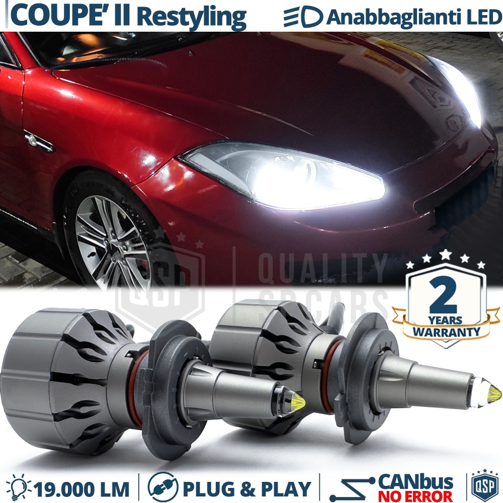 Kit LED H7 para Hyundai Coupe 2 07-09 Luces de Cruce | Bombillas LED CANbus Blanco Frío | 6000K 19000LM