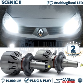 Kit LED H7 para Renault Scenic 2 Luces de Cruce | Bombillas LED CANbus Blanco Frío | 6000K 19000LM