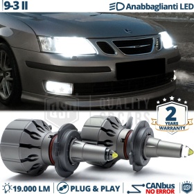 Kit LED H7 para Saab 9-3 2 03-08 Luces de Cruce | Bombillas LED CANbus Blanco Frío | 6000K 19000LM