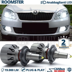 H7 LED Kit for Skoda Roomster Low Beam | Led Bulbs Ice White CANbus 111W | 6000K 19000LM