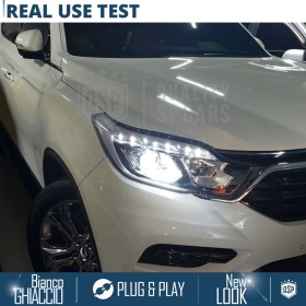 Kit LED H7 para Ssangyong Rexton 2 Y400 17-21 Luces de Cruce | Bombillas LED CANbus Blanco Frío | 6000K 19000LM