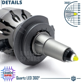 Kit LED H7 para Ssangyong Rexton 2 Y400 17-21 Luces de Cruce | Bombillas LED CANbus Blanco Frío | 6000K 19000LM