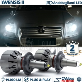 Kit LED H7 para Toyota Avensis 2 Luces de Cruce | Bombillas LED CANbus Blanco Frío | 6000K 19000LM