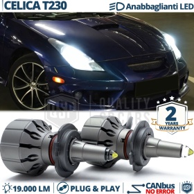Kit LED H7 para Toyota Celica 7 T230 Luces de Cruce | Bombillas LED CANbus Blanco Frío | 6000K 19000LM