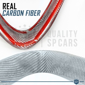 Borde de Rejilla V para Alfa Giulia, Bandera ITALIANA FIBRA DE CARBONO Real | Borde Tuning