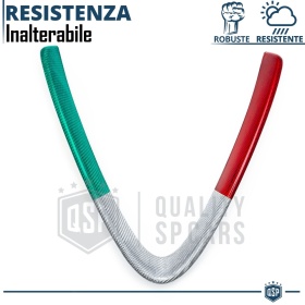 Borde de Rejilla V para Alfa Giulia, Bandera ITALIANA FIBRA DE CARBONO Real | Borde Tuning