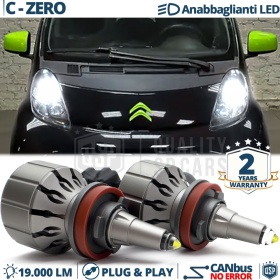 Kit LED H11 para Citroen C-ZERO Luces de Cruce | Bombillas LED CANbus Blanco Frío | 6000K 19000LM