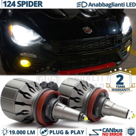 Kit LED H11 para Fiat 124 SPIDER Luces de Cruce | Bombillas LED CANbus Blanco Frío | 6000K 19000LM