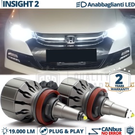 Kit LED H11 para Honda INSIGHT 2 Luces de Cruce | Bombillas LED CANbus Blanco Frío | 6000K 19000LM